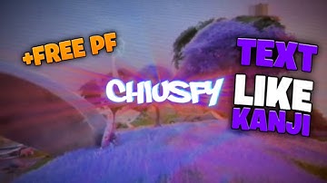 How To Make This *INSANE* Text like Kanji, Sovioo, Precise | FREE PROJECT FILE