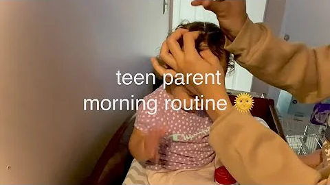teen parent morning routine 🌞 | #pregnantat14 #teenmom #teendad #teenparents #allfam #allfamvlogs