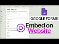 How to Embed Google Form on a Wordpress Divi Website