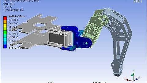Rigid Body Dynamics and Transient Structural Analysis on Walking Robo Leg  in Ansys Workbench