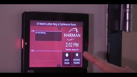 AMX Acendo Book Scheduling Panels: Room Availability and Booking