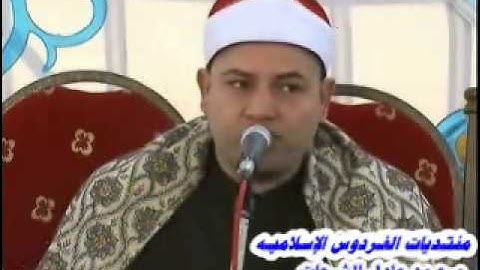 القارئ محمود صابر الاعراف والانفال كفر الروك 4 1 2013