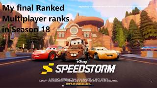 Disney Speedstorm - My final Ranked Multiplayer ranks in Season 18