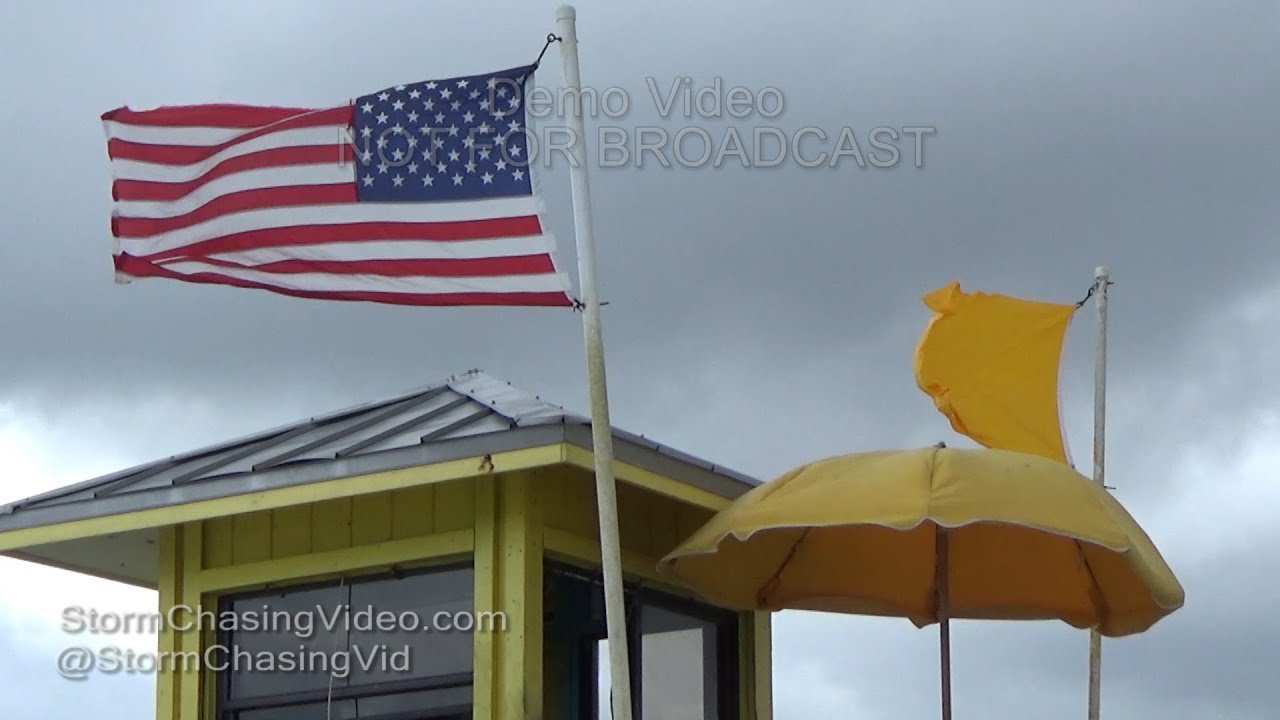 Sarasota, FL first impacts of Tropical Depression Nine - 8/30/2016
