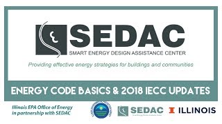 SEDAC Workshop | Energy Code Basics & 2018 IECC Updates | 06.28.2019