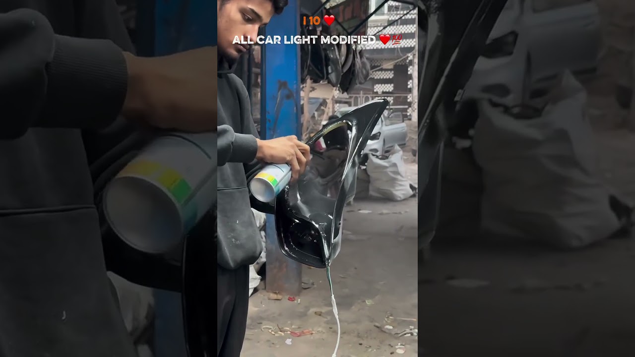 car headlight modified 