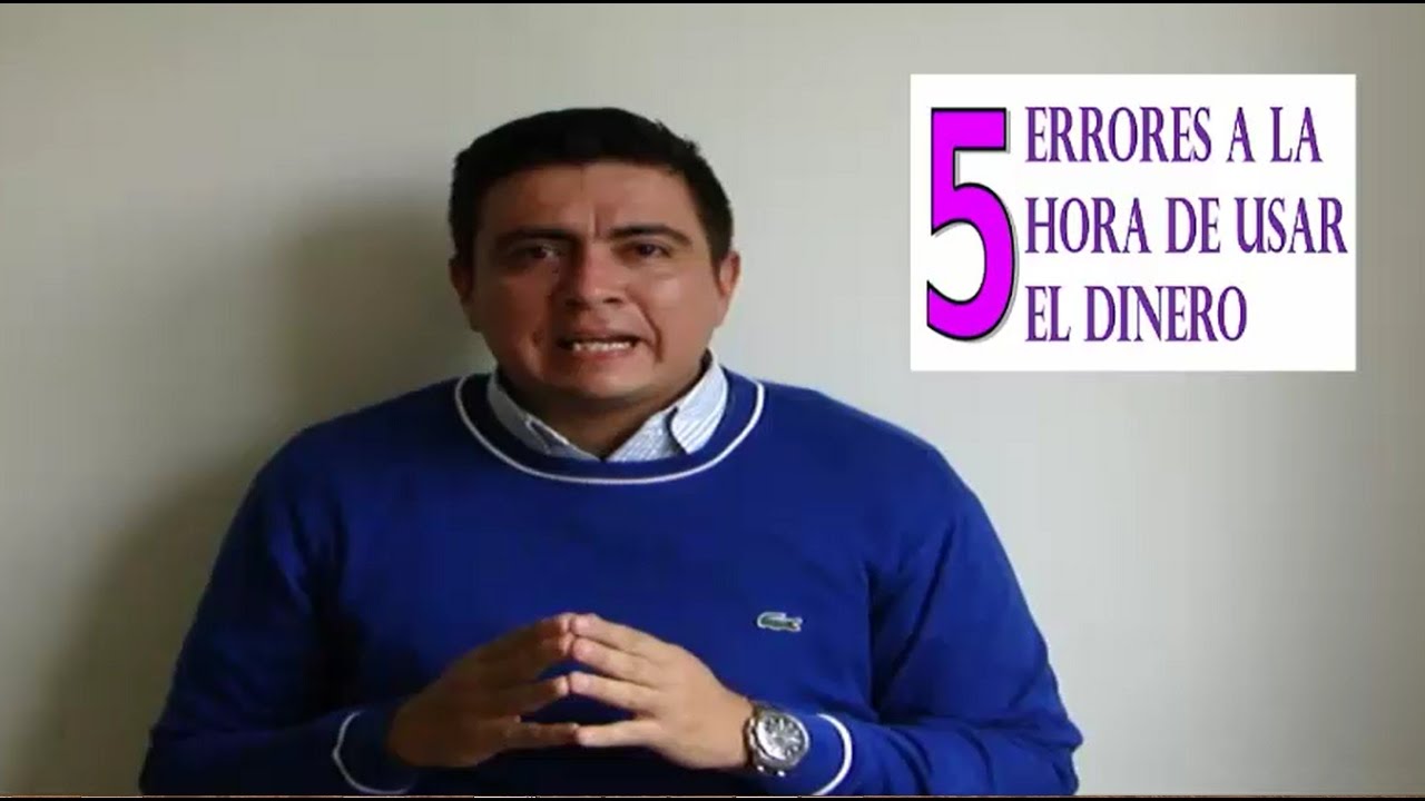 5 Errores a la hora de usar el dinero personales el diario