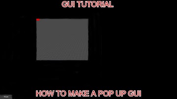 Roblox Studio Tutorial | How To Make a Pop Up GUI
