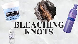 HOW TO BLEACH KNOTS + TONING | BEGINNER FRIENDLY