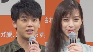 竹内涼真&中条あやみ、美形・高身長の兄妹役で競演／コミックシーモア新CM発表会