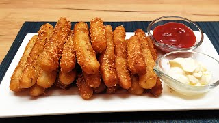 Crispy Potato Sticks Easy Recipe. Хрустящие картофельные палочки Простой рецепт