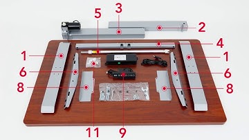 ET114-N Single-Motor Height Adjustable Desk Installation Animation
