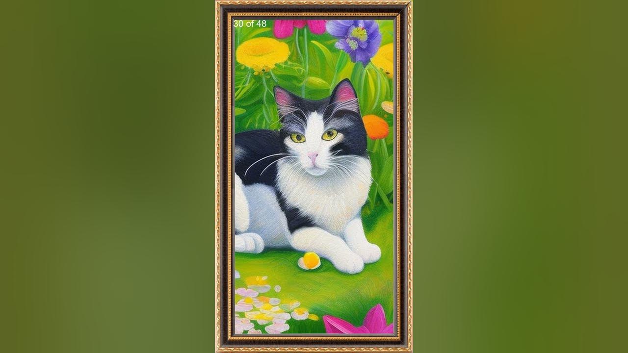 kitty-canvas-a-cute-cat-painting-showcase-shorts-youtube