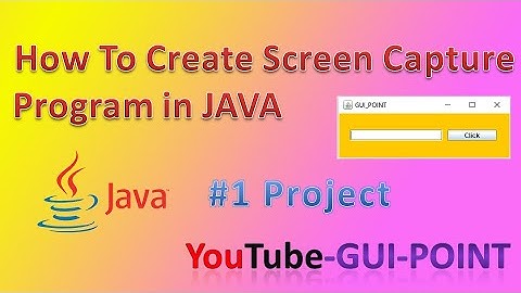 #1 How to create Screenshot program in java ||Screen Capture program in Java ||GUI POINT ||1 Project