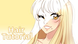 [Tutorial] How I Draw and Color Hair 💇🏼‍♀️