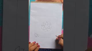 Simple Noksha Design Drawing Drawing Easy Stepbystep