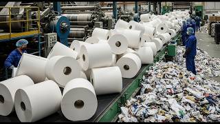 How a Giant Toilet Paper Processing Plant Turns Wood into Ultra-Soft Tissue (Full Process) screenshot 1