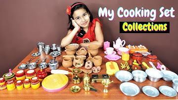My Kitchen Set collections / Miniature cooking set collections| #LearnWithPari