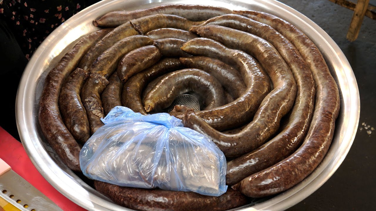3시 50분 광장시장 순대할머니, 찹쌀순대 Grand ma's Pork Blood Sausage, Sundae