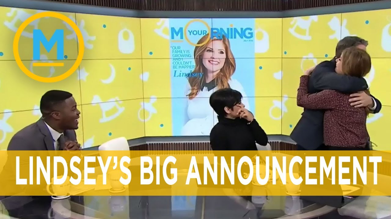 Lindsey announces pregnancy on air and the Your Morning crew’s reaction is priceless | Your Morning - YouTube
