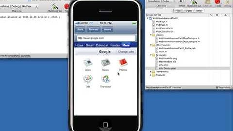 Simple web browser for the iPhone