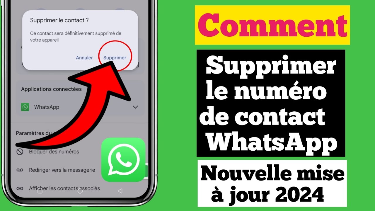 Comment supprimer le numéro de contact Whatsapp (2024) | Comment