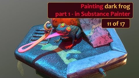 Dark Frog (11 of 17) - Painting in Substance Painter Part 1 | Timelapse
