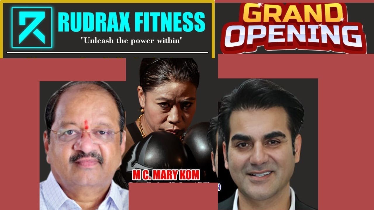Arbaaz Khan, Mary Kom, Bhoomika Chawla  shri Gopal shetty  Rudrax Fitness Gym ka kiya grand launch