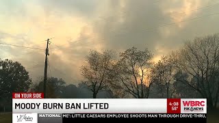 Moody ban burn lifted
