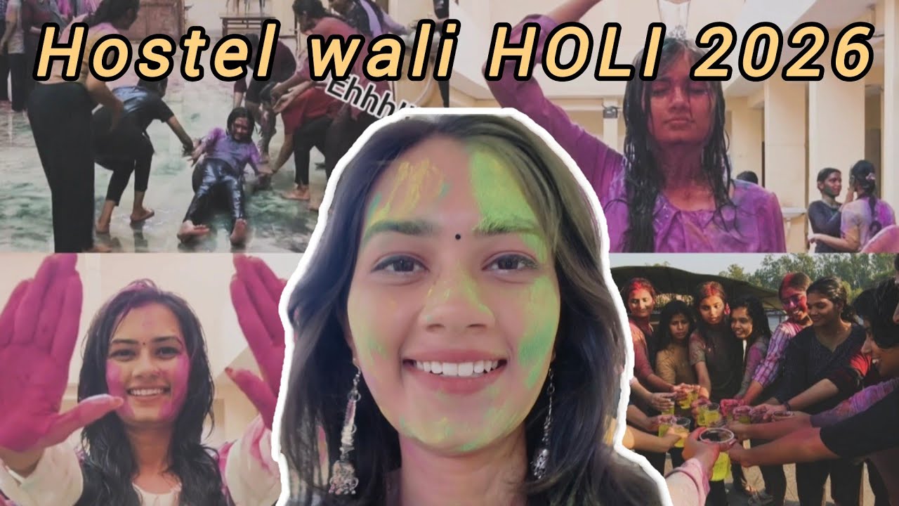 First Holi in Hostel 2026🎨 | OOPS Moment Inside👀