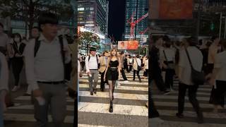 Indian girl catwalking in Japan’s biggest crossing?? indian fashion japan aesthetic catwalk
