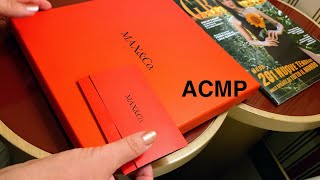 :      MAX&Co. + ASMR Unboxing a silk scarf MAX&Co. +leaflet