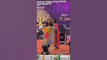 Anchoring ✨| College Fest | #JNGEC | #collegefest #festival #function #viral #anchor #shorts  #like