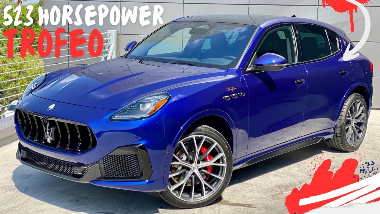 Maserati Grecale Trofeo In Blu Intenso Has Aggressive Looks With The