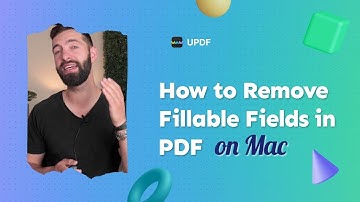 How to Remove Fillable Fields in PDF on Mac