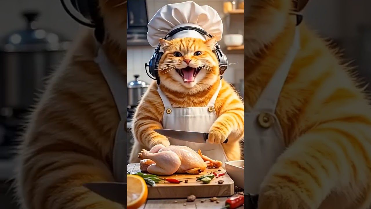 Cat's Ultimate Hunt: chicken Feast with Friends! 🐔 🍗