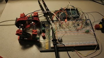 Arduino MegaADK episode 68: fischertechnik, motor, pwm, electronics, oscilloscope, signal, wiring