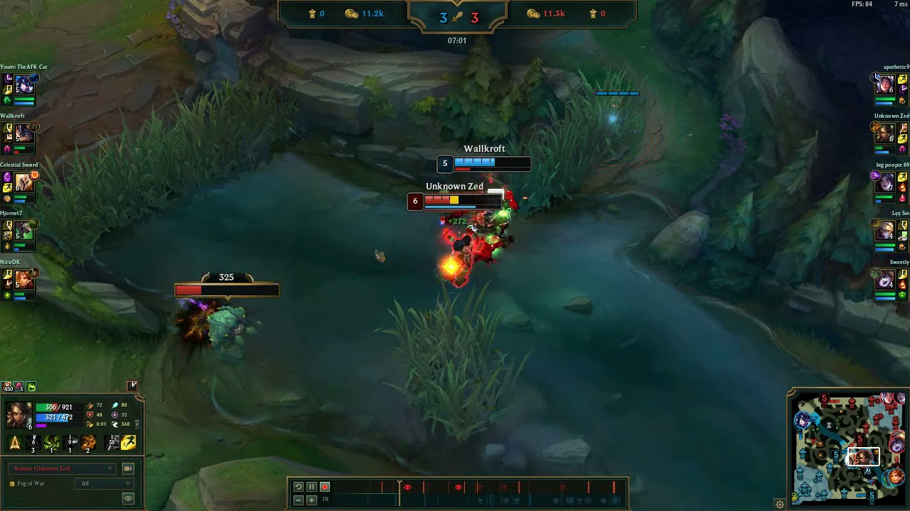 nidalee vs rumble 1vs1