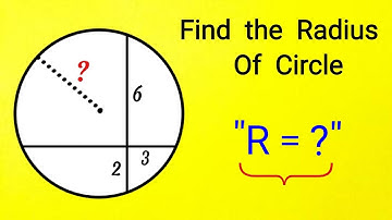 Can You Find the Radius Of this Circle | A tricky Geometry Problem