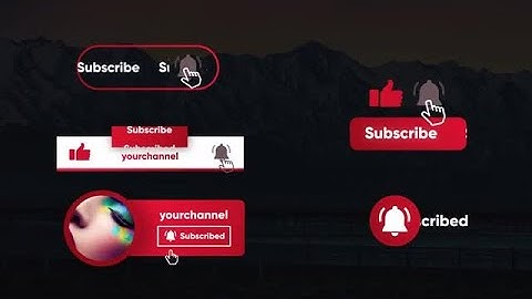 Youtube Subscribe Elements After Effects Templates