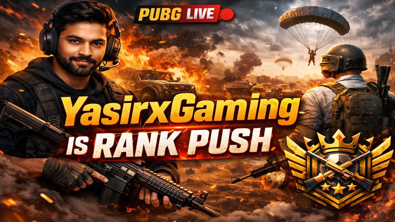 PUBG Live | 1v4 Clutches Only 💀YasirxGaming is live