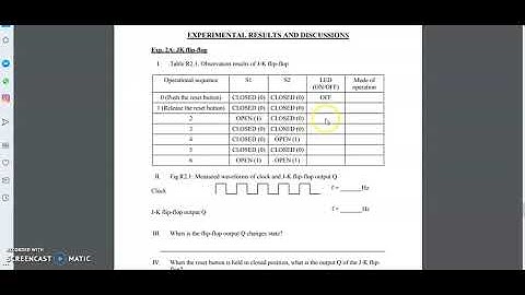 INPUT FOR JK FLIP FLOP
