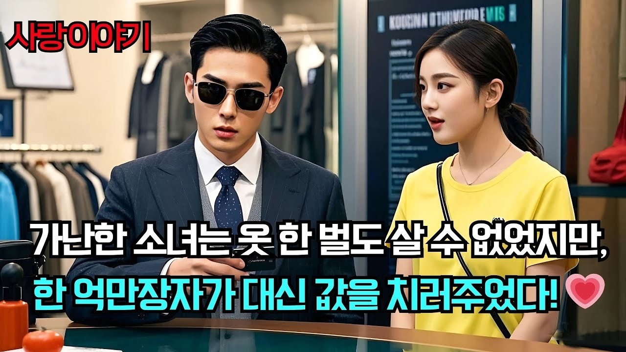 백만장자는 사탕 파는 소녀를 보았고    그녀의 목에서 무언가를 발견했을 때 얼어붙었습니다