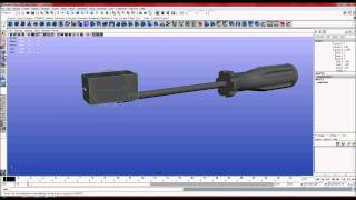 Very quick modeling of a screwdriver in Autodesk Maya 2010