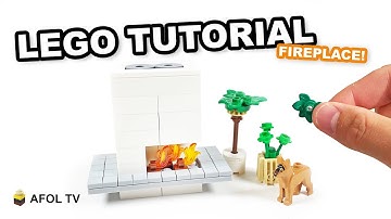 LEGO Modern Fireplace (Tutorial!)