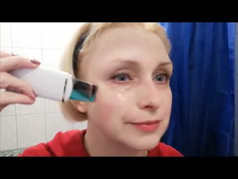 Ультразвуковий уз скрабер чищення обличчя омолодження шкіри ліфтингу та фонофорезу SmartClean 2.0 білий, відео 1