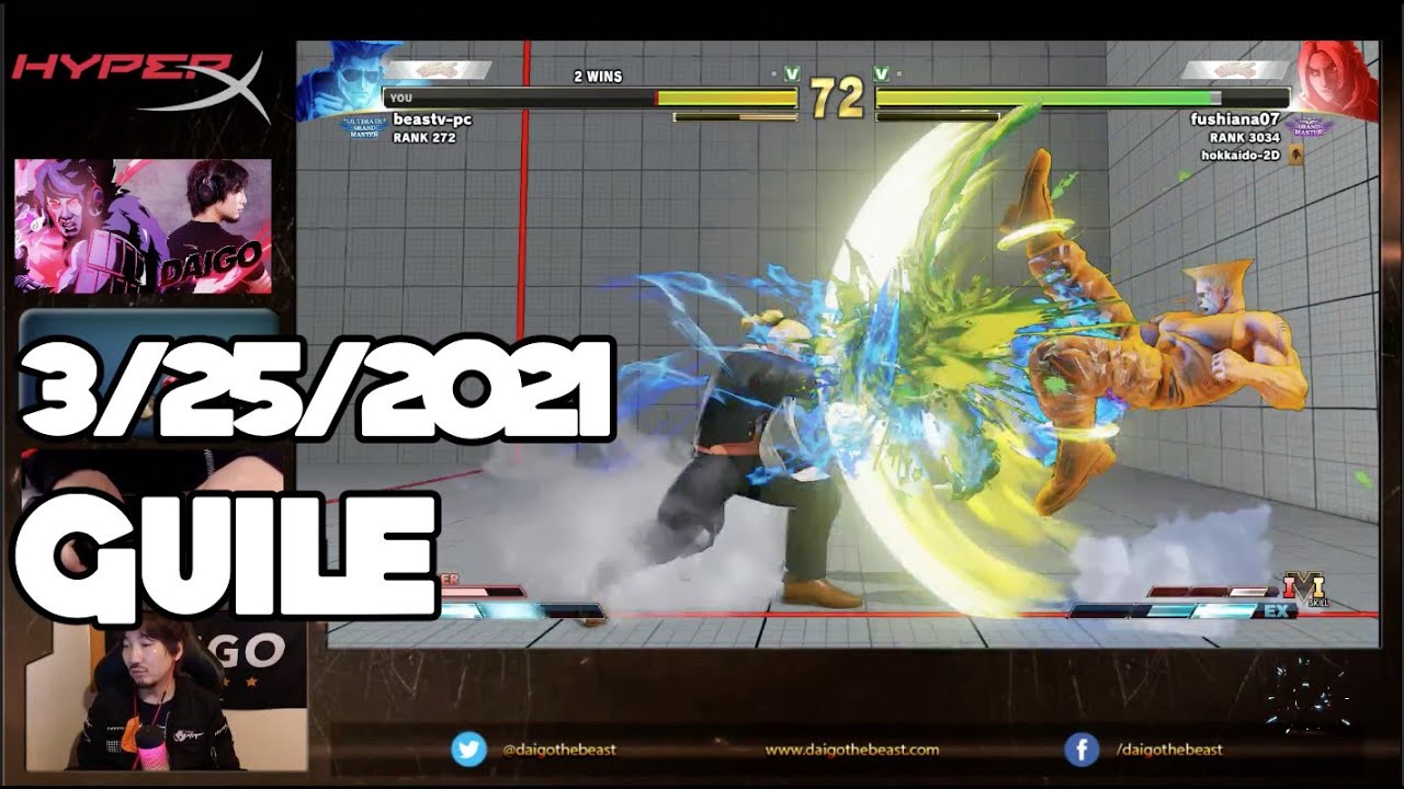 【BeasTV Highlight】 3/24/2021 Street Fighter V ガイル Guile