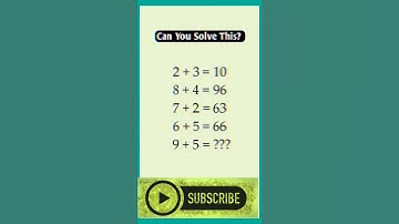 can you solve this  ?. math puzzle #mathquiz #mathsmasala