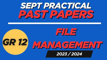 Prelim Prep 2025 | Practical | File Management |  Sept