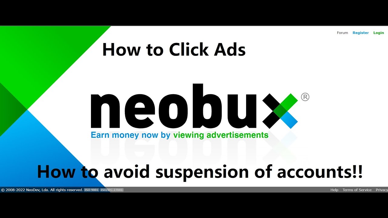 NeoBux - View Advertisements | how to click ads on neobux.com | why accounts are suspended part 1|